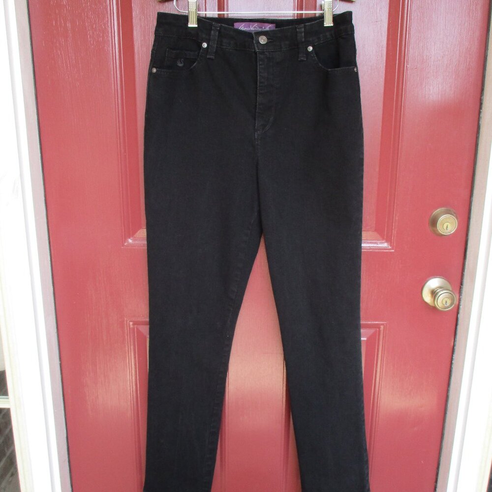 Gloria Vanderbilt Jeans Sz 10 Black Amanda Slim EUC